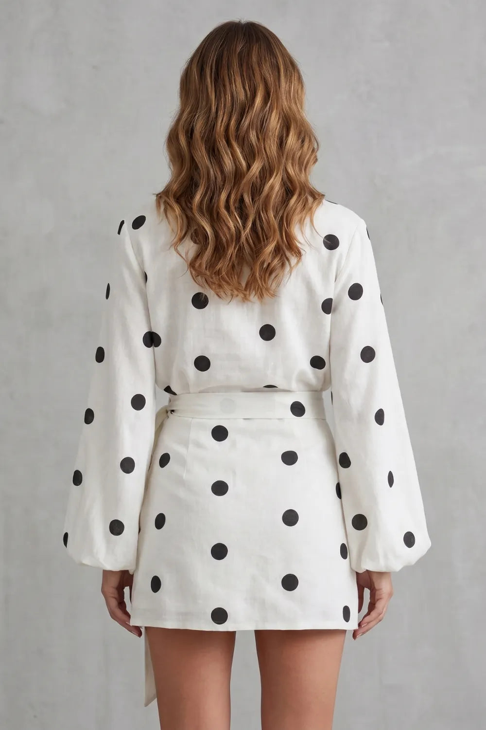 Polka dot wrap elegance – Playsuit set