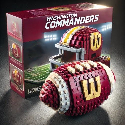 Cross-Border Rugby Series Educational Building Blocks for Fans: American-Style Assembly Toys, Sports, Wholesale, Building Blocks