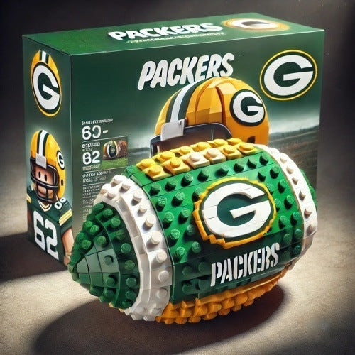 Cross-Border Rugby Series Educational Building Blocks for Fans: American-Style Assembly Toys, Sports, Wholesale, Building Blocks