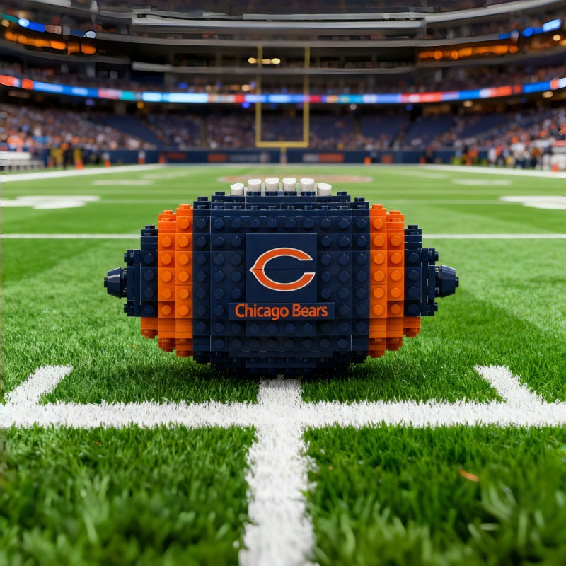 Cross-Border Rugby Series Educational Building Blocks for Fans: American-Style Assembly Toys, Sports, Wholesale, Building Blocks