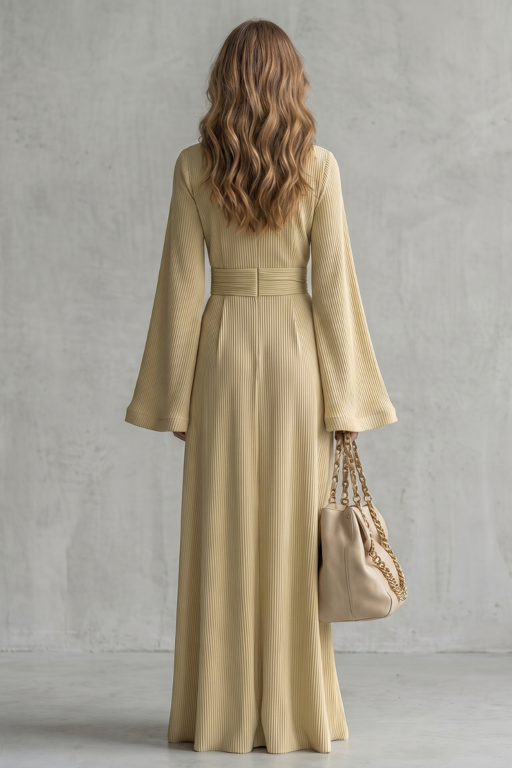 Pleated grace elegance – Maxi dress