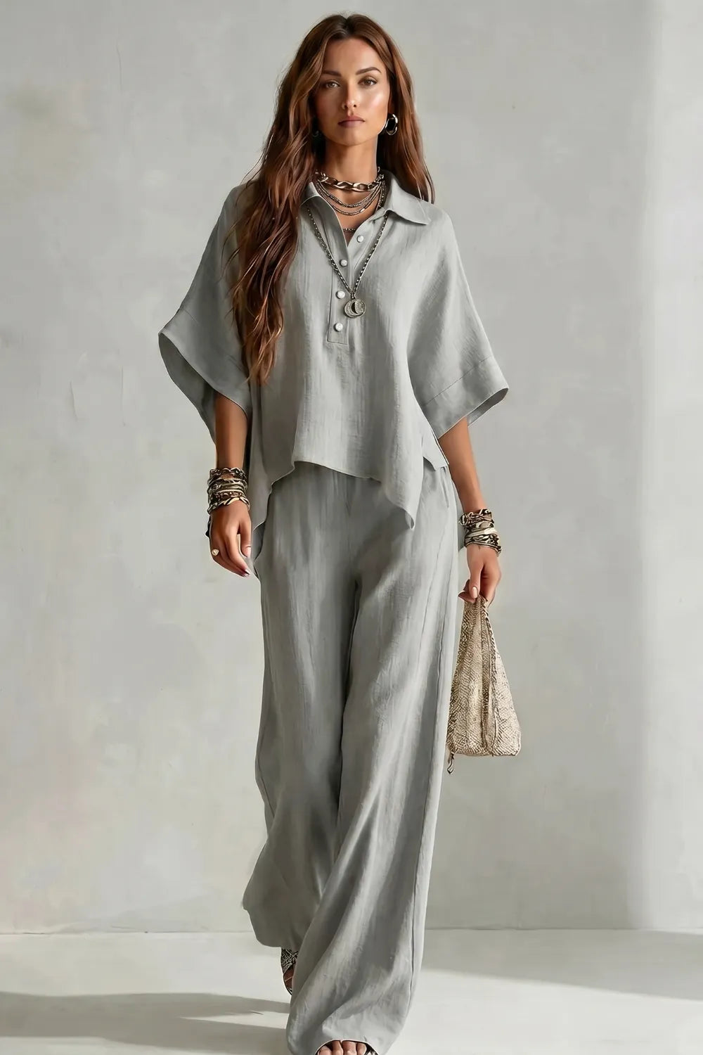 Relaxed resort elegance – Trouser set