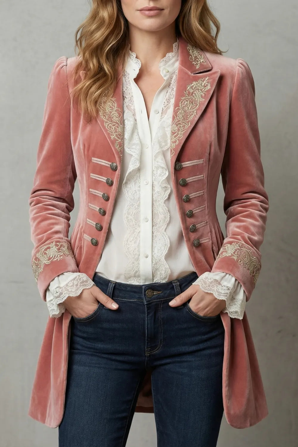 Embroidered vintage silhouette – Long coat