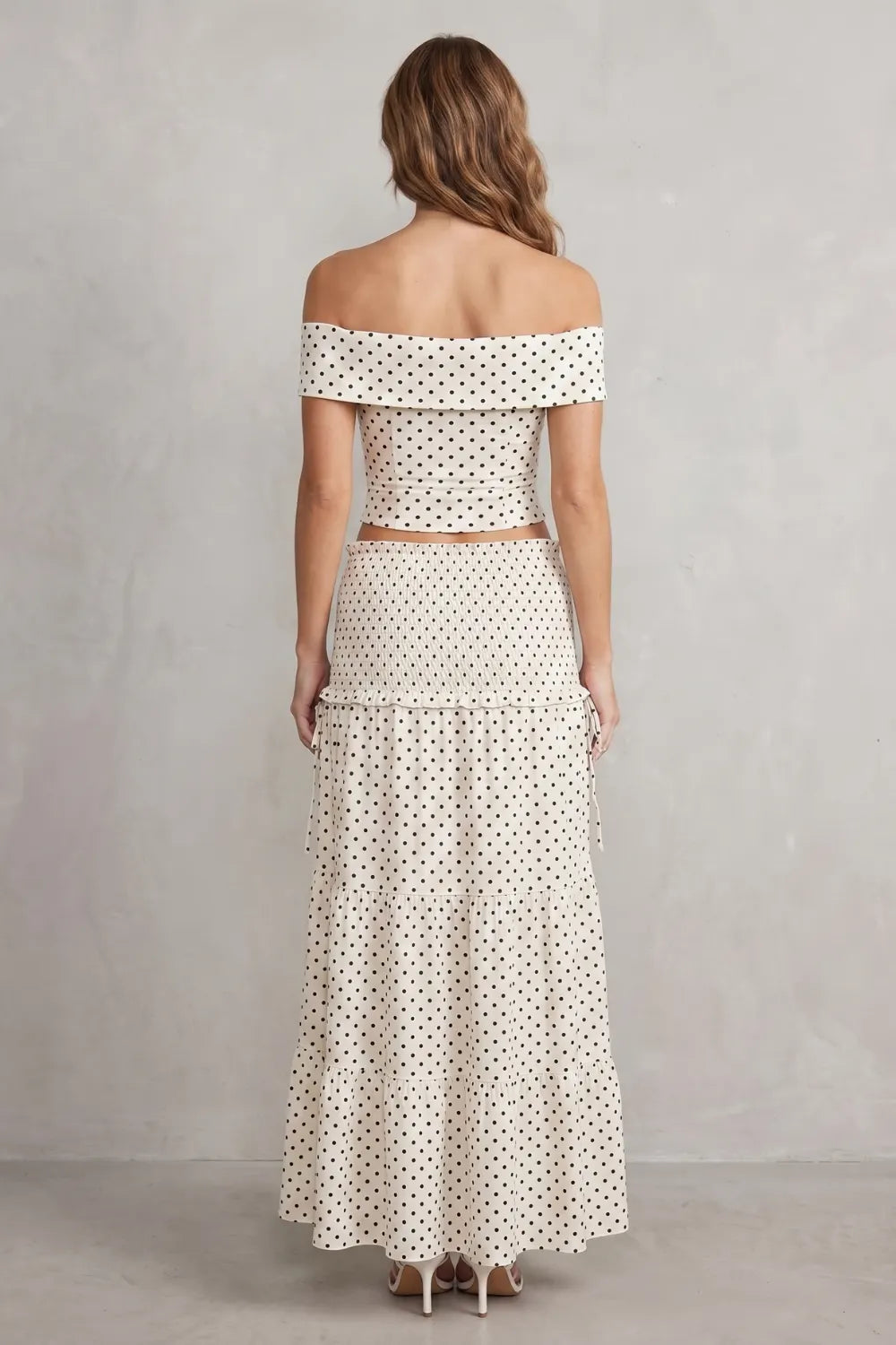 Polka dot romance – Skirt set