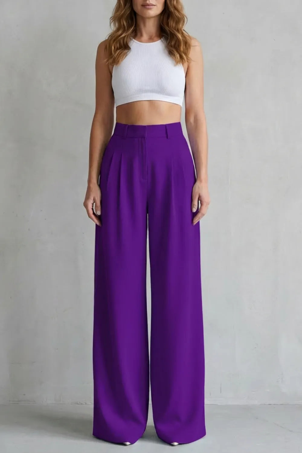 Flowing drape – Wide-leg tailored trousers