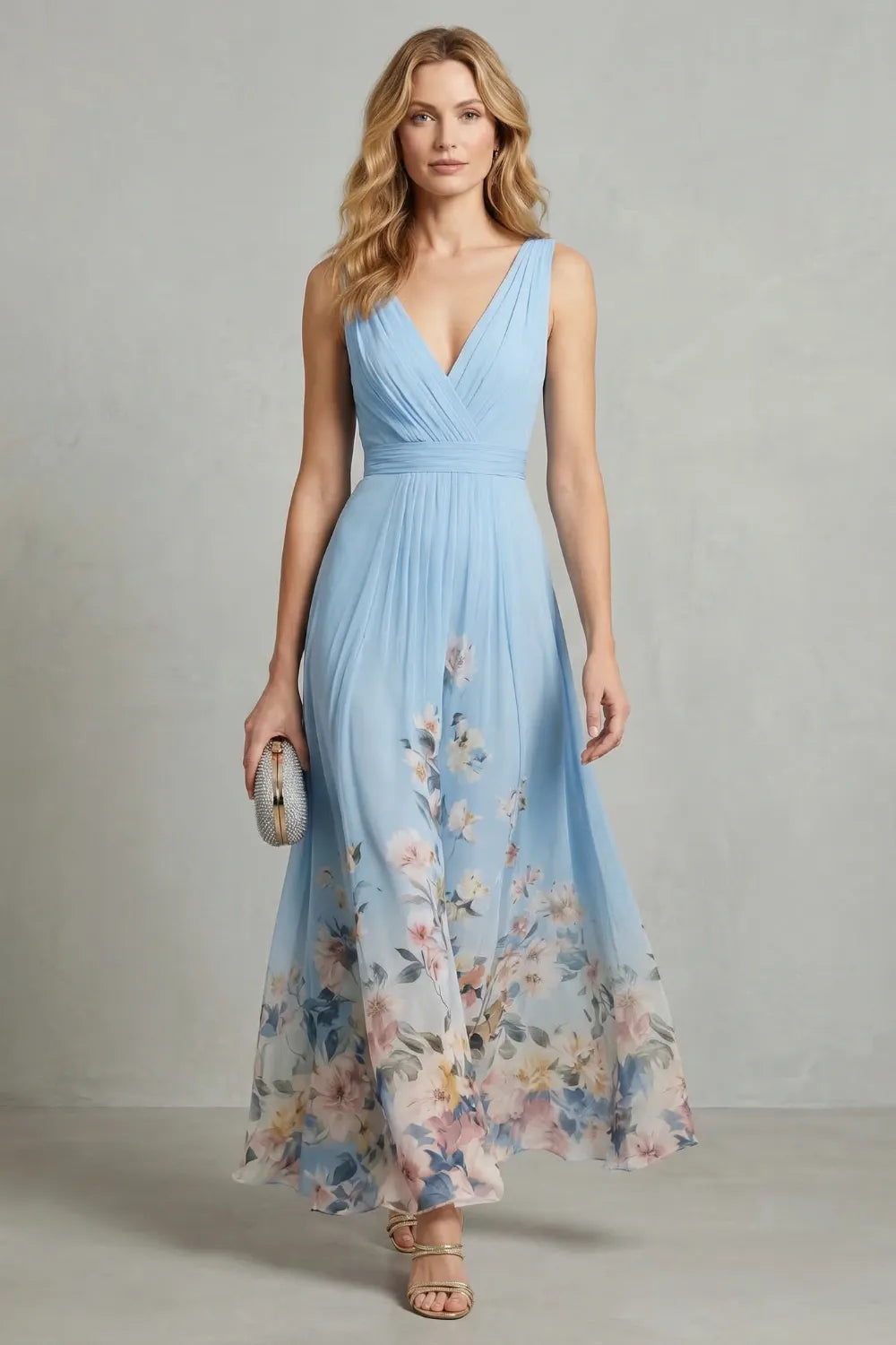 Romantic floral ombre – Maxi dress
