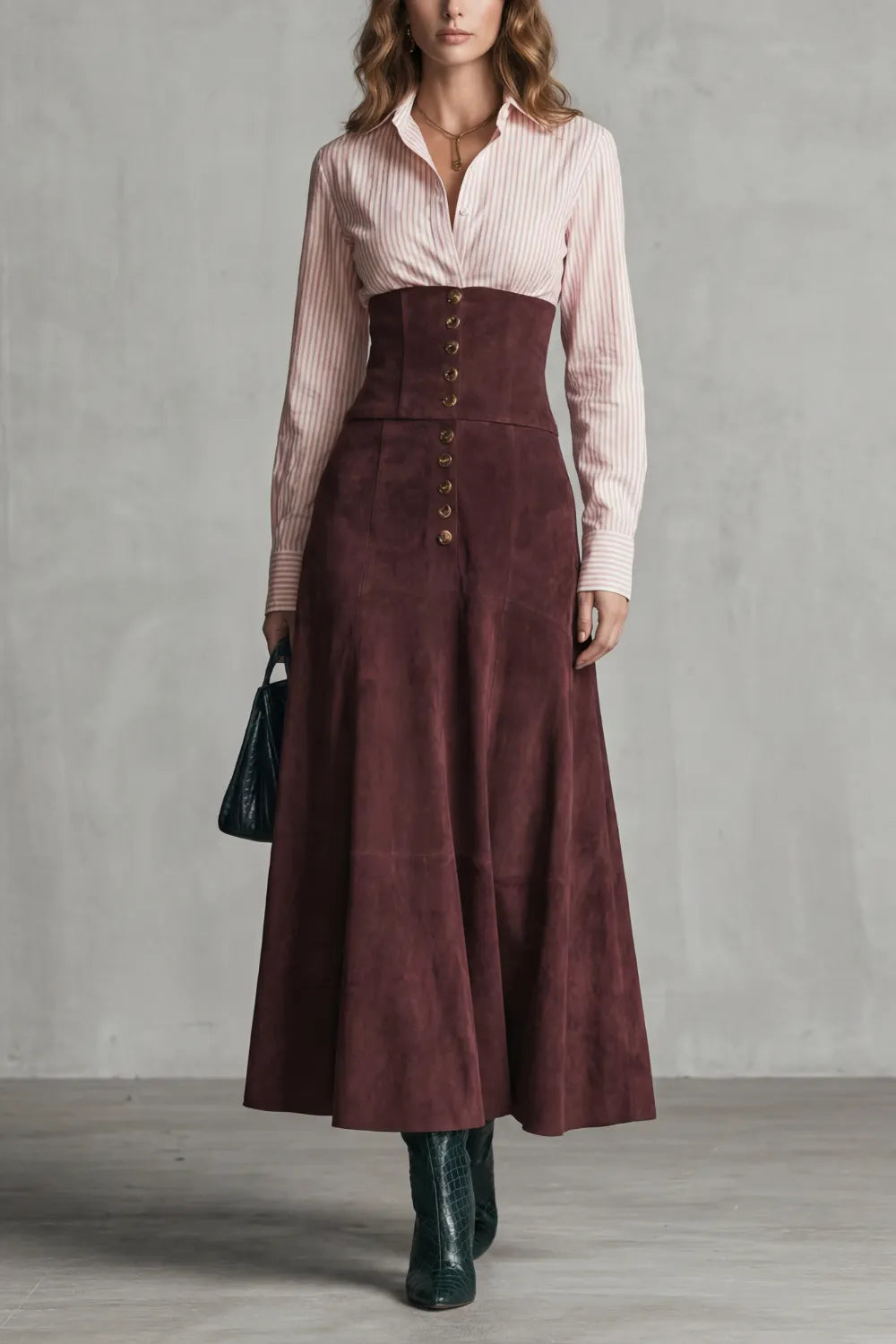 Corset waist silhouette – Maxi dress