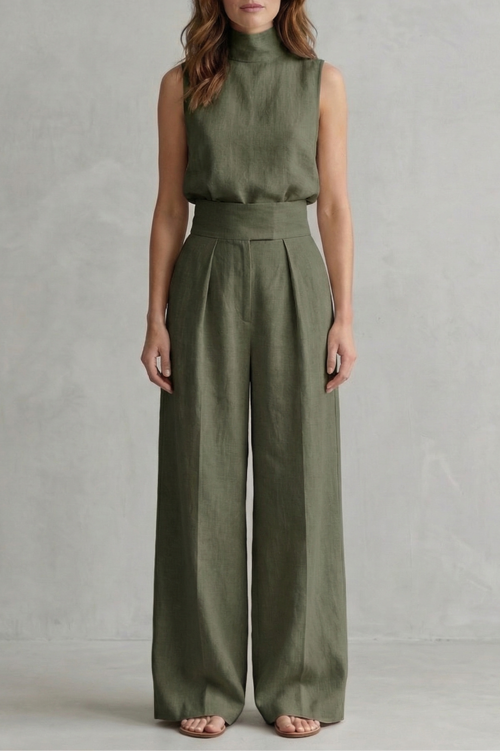 Minimalist elegance – Wide leg trouser set