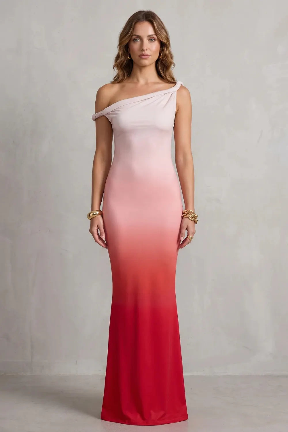 Off-shoulder floral allure – Maxi dress