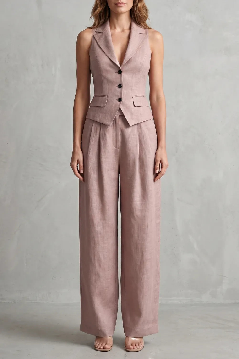 Tailored elegance – Two-piece trouser set