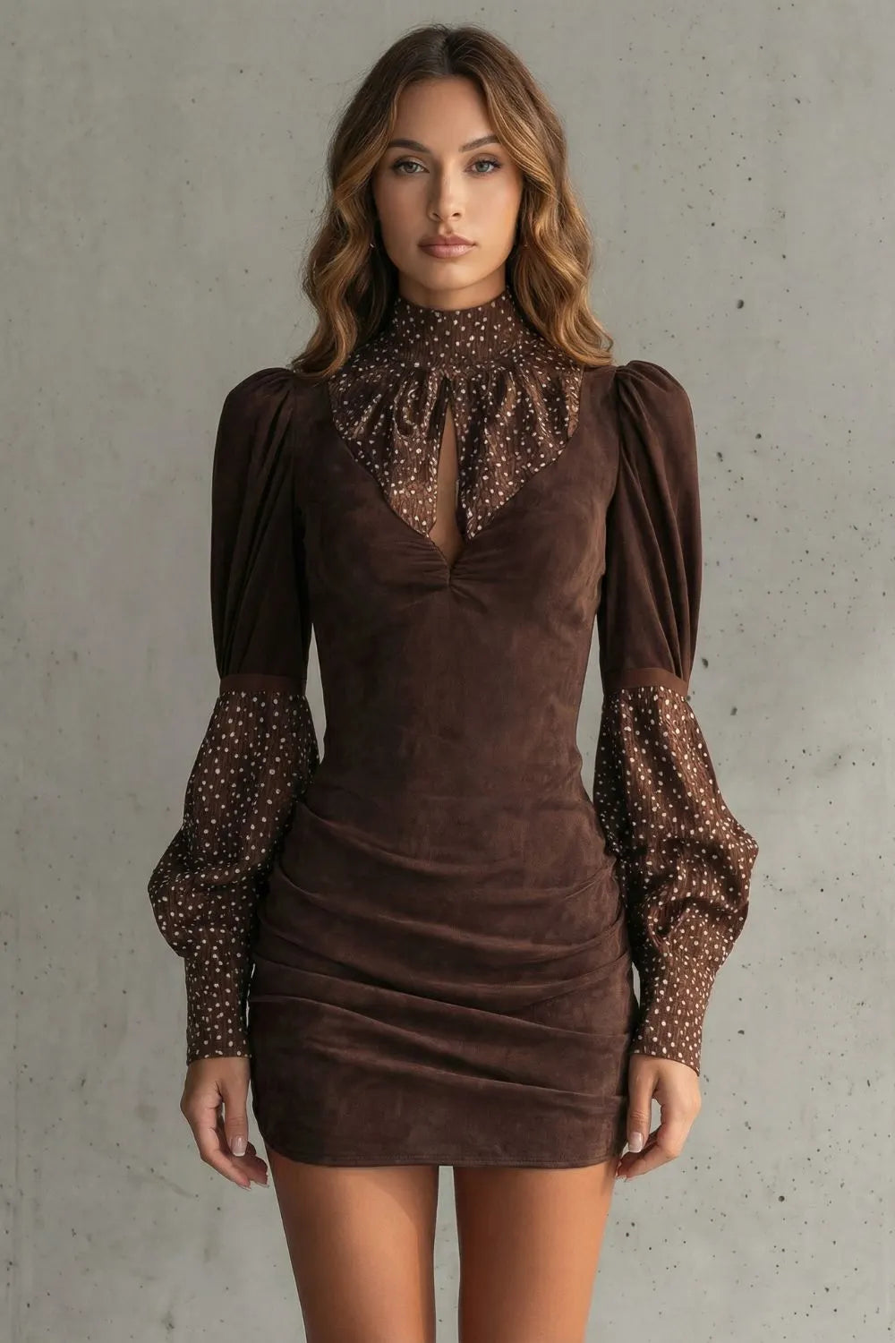 Vintage puff sleeve – Mini dress