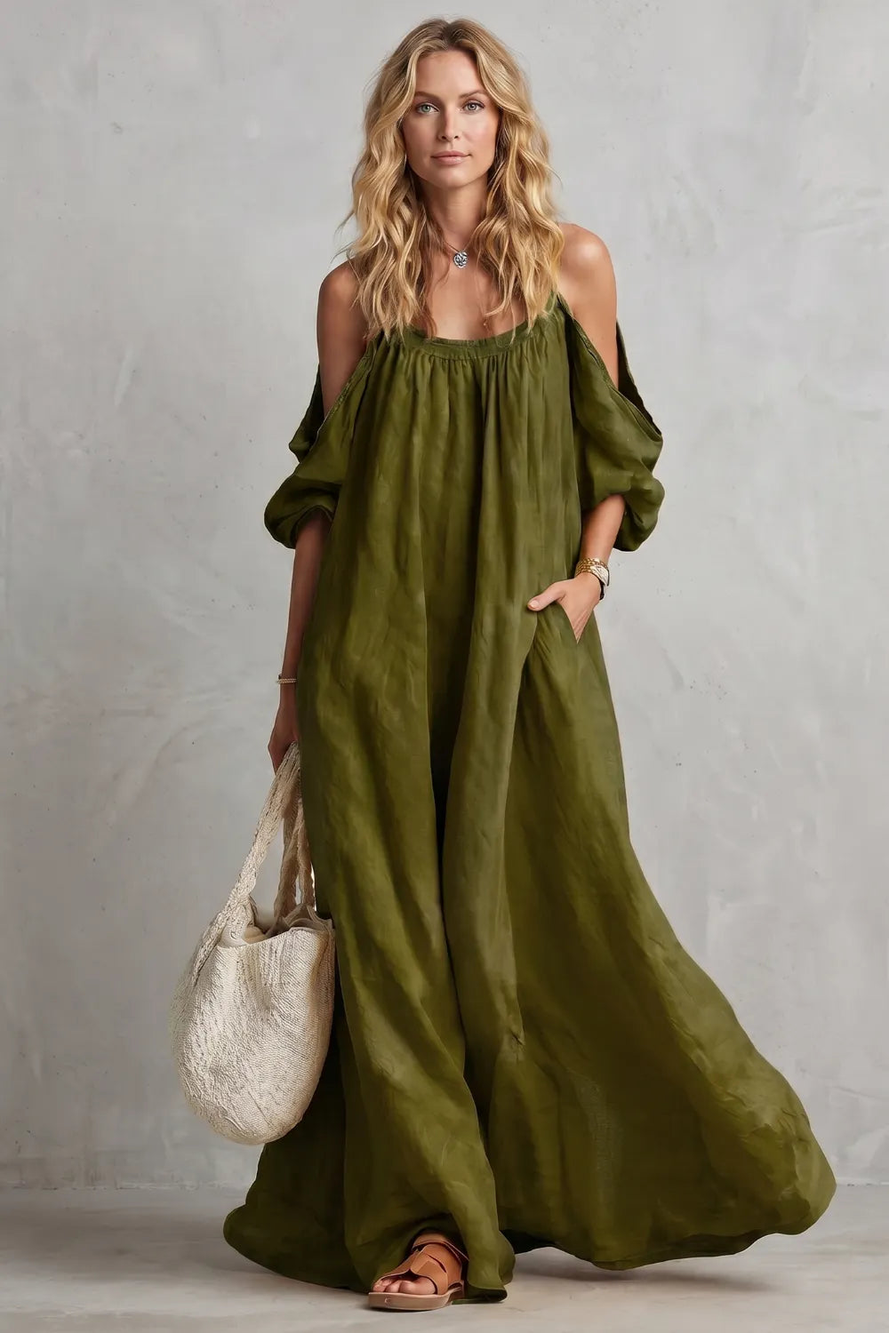 Flowing bohemian silhouette – Maxi dress