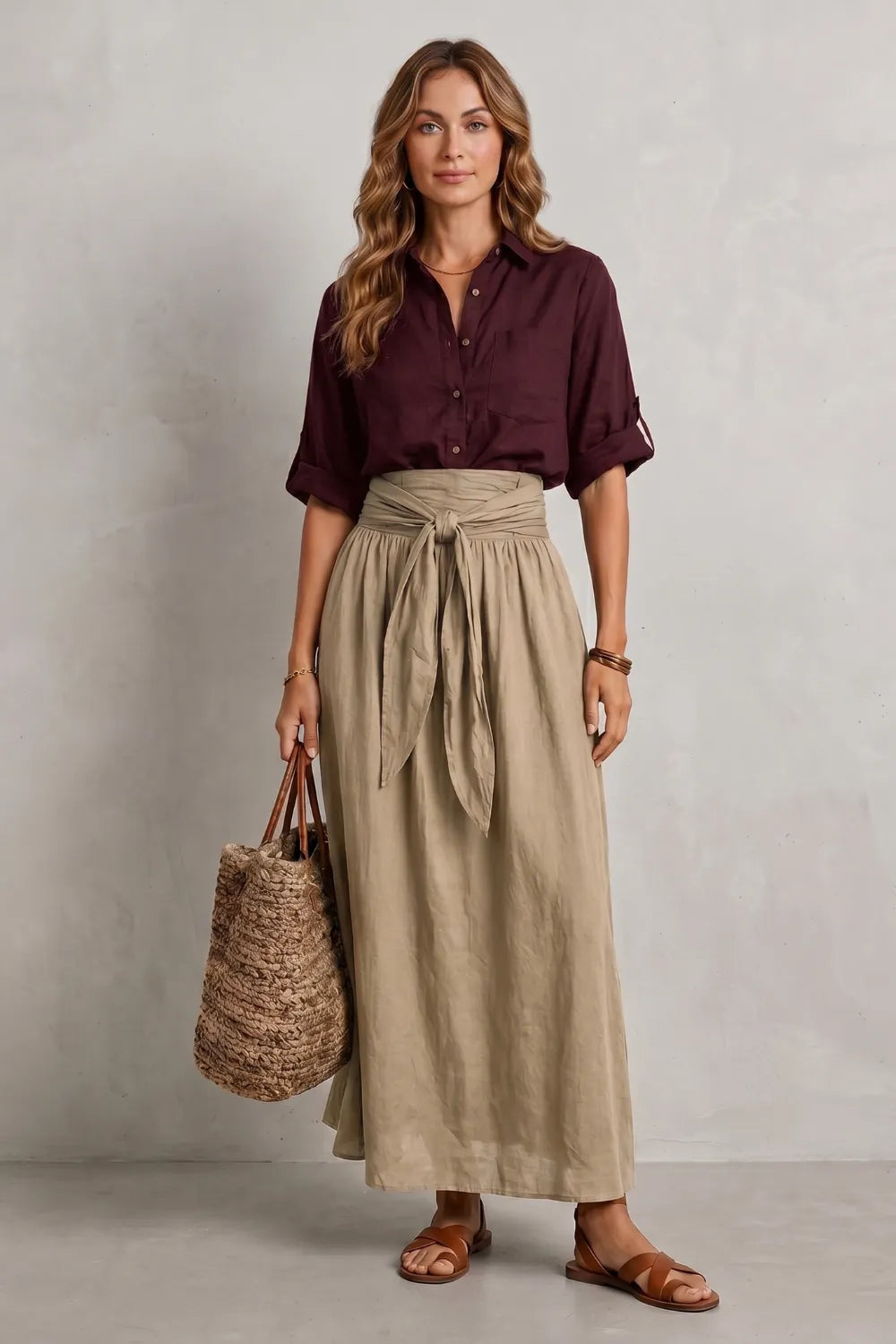 Effortless resort elegance – Maxi skirt set