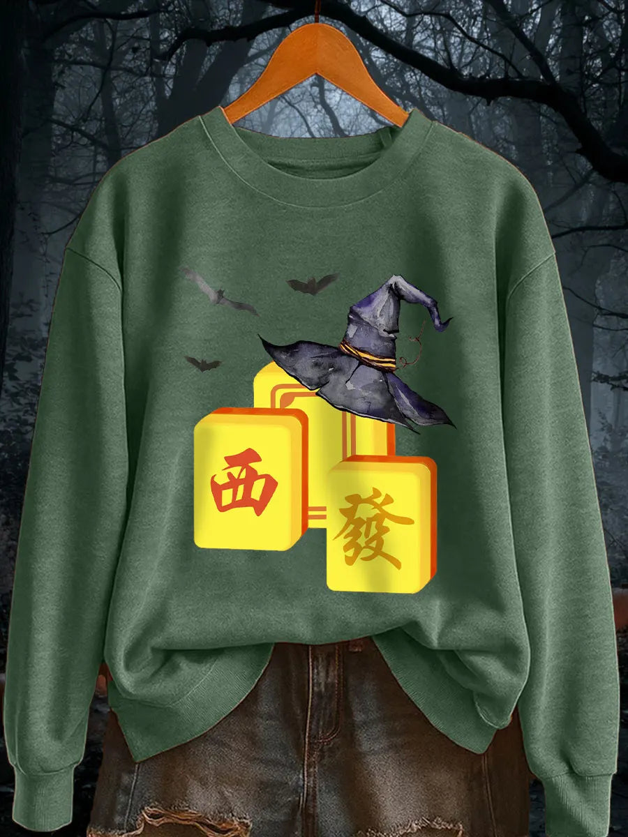 Women's Halloween Mahjong Sweatshirts