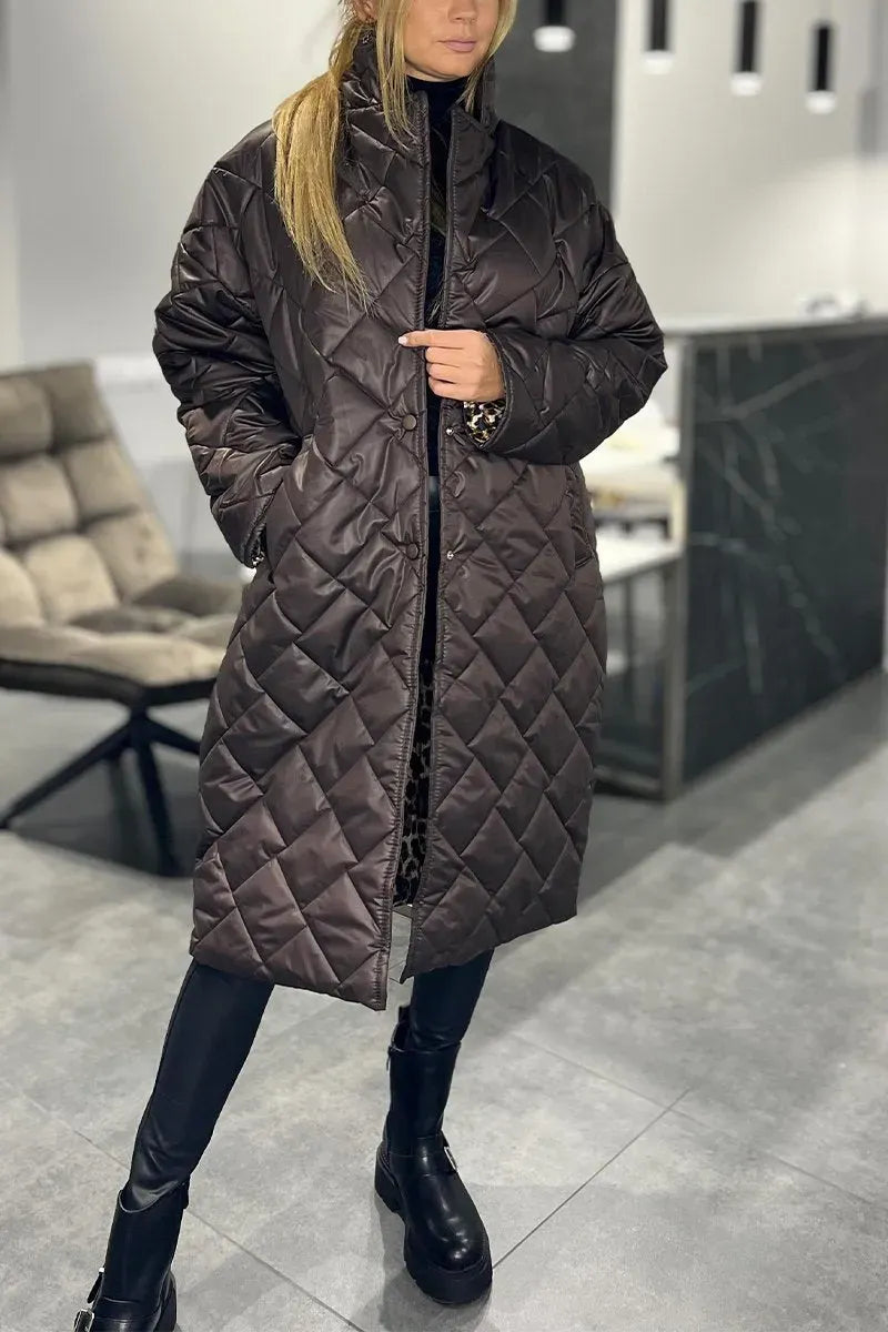 ✨Women's Casual Lapel Mid-length Cotton Coat 🧥