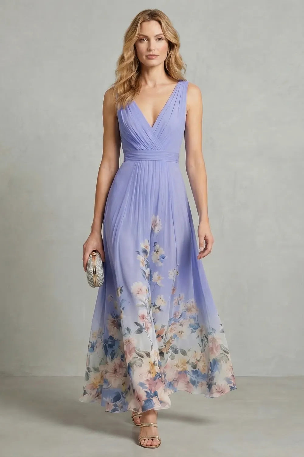Romantic floral ombre – Maxi dress