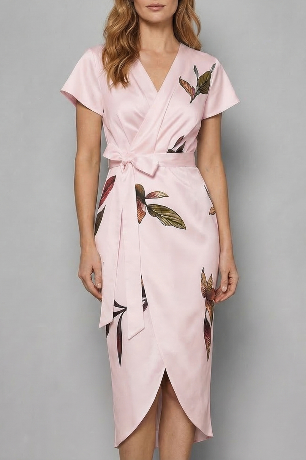 Effortless wrap silhouette – Midi dress
