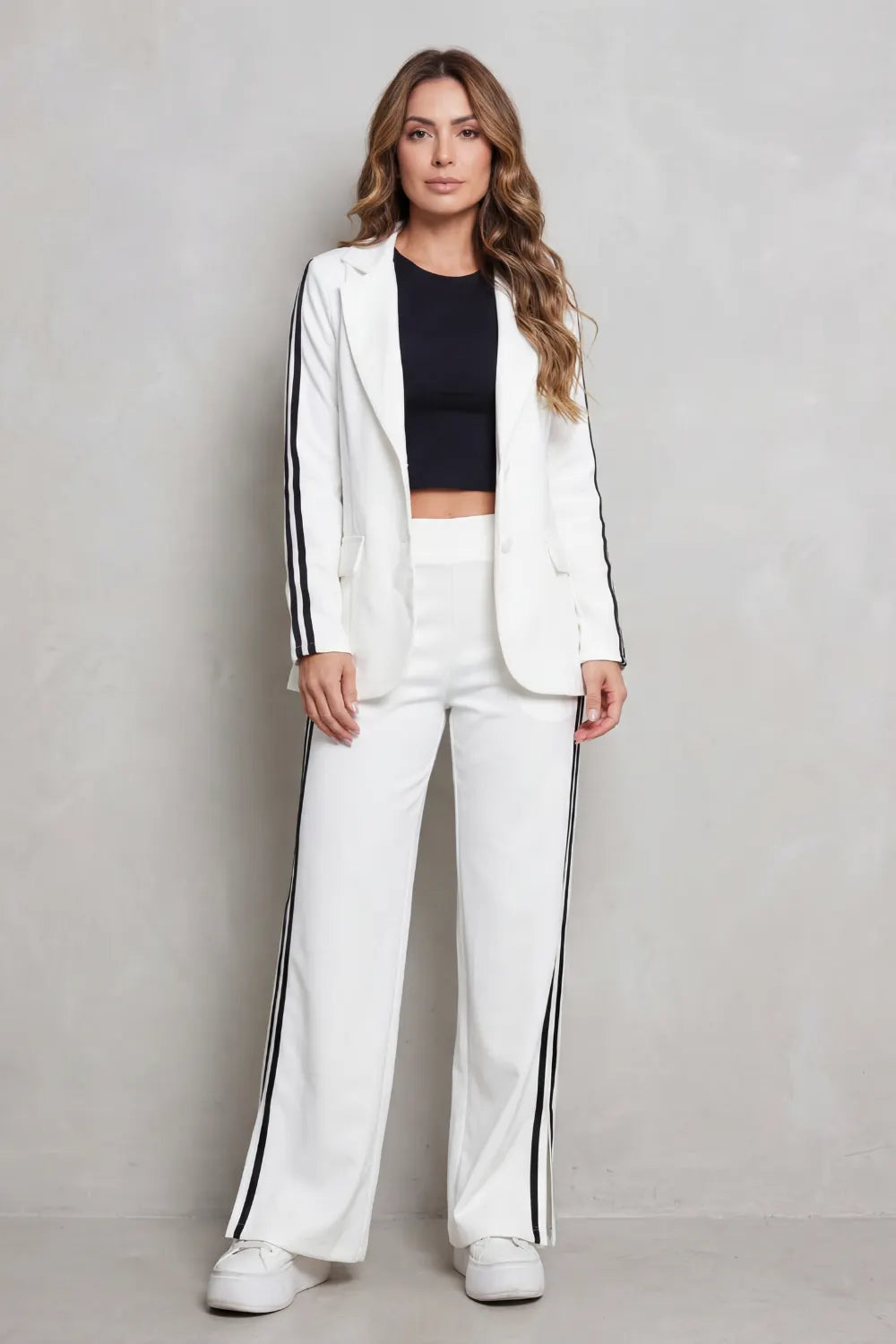 Stripe detail – Sporty elegance set
