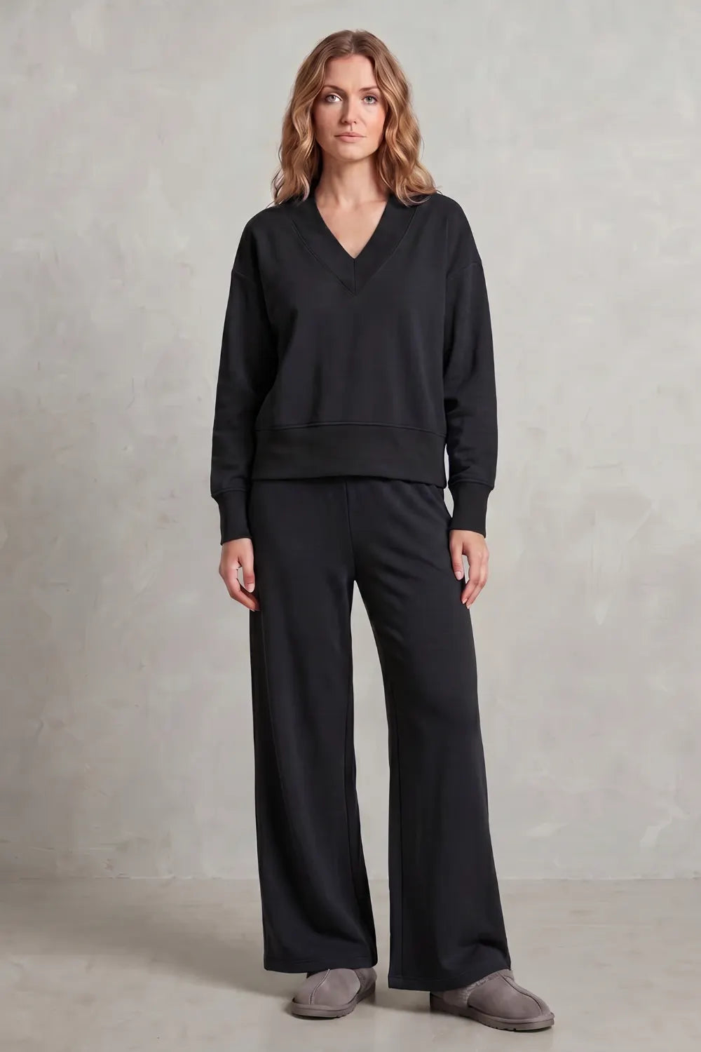 Relaxed fit – Wide-leg lounge set