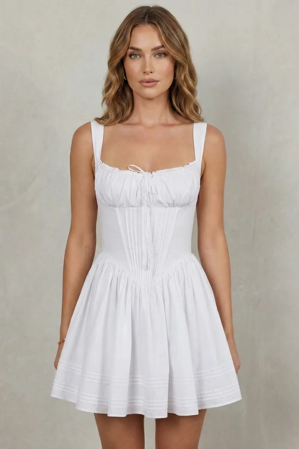 Soft floral charm – Mini dress