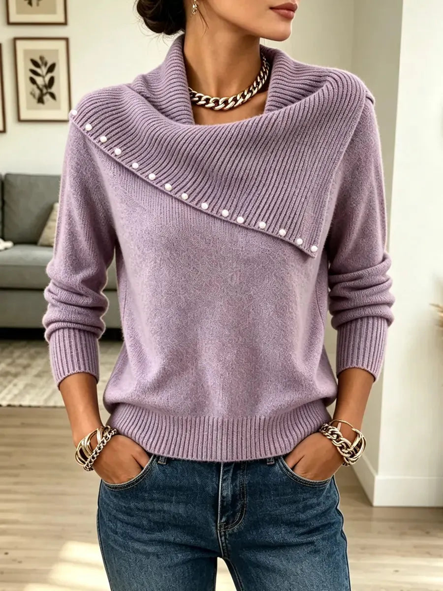 Retro Cozy Art Casual Stylish Long Sleeve Knit Sweater