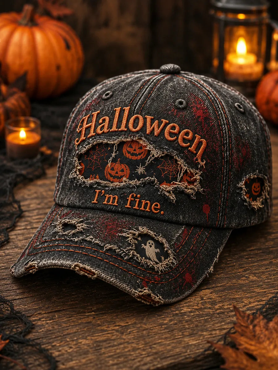 Halloween Print Baseball Cap