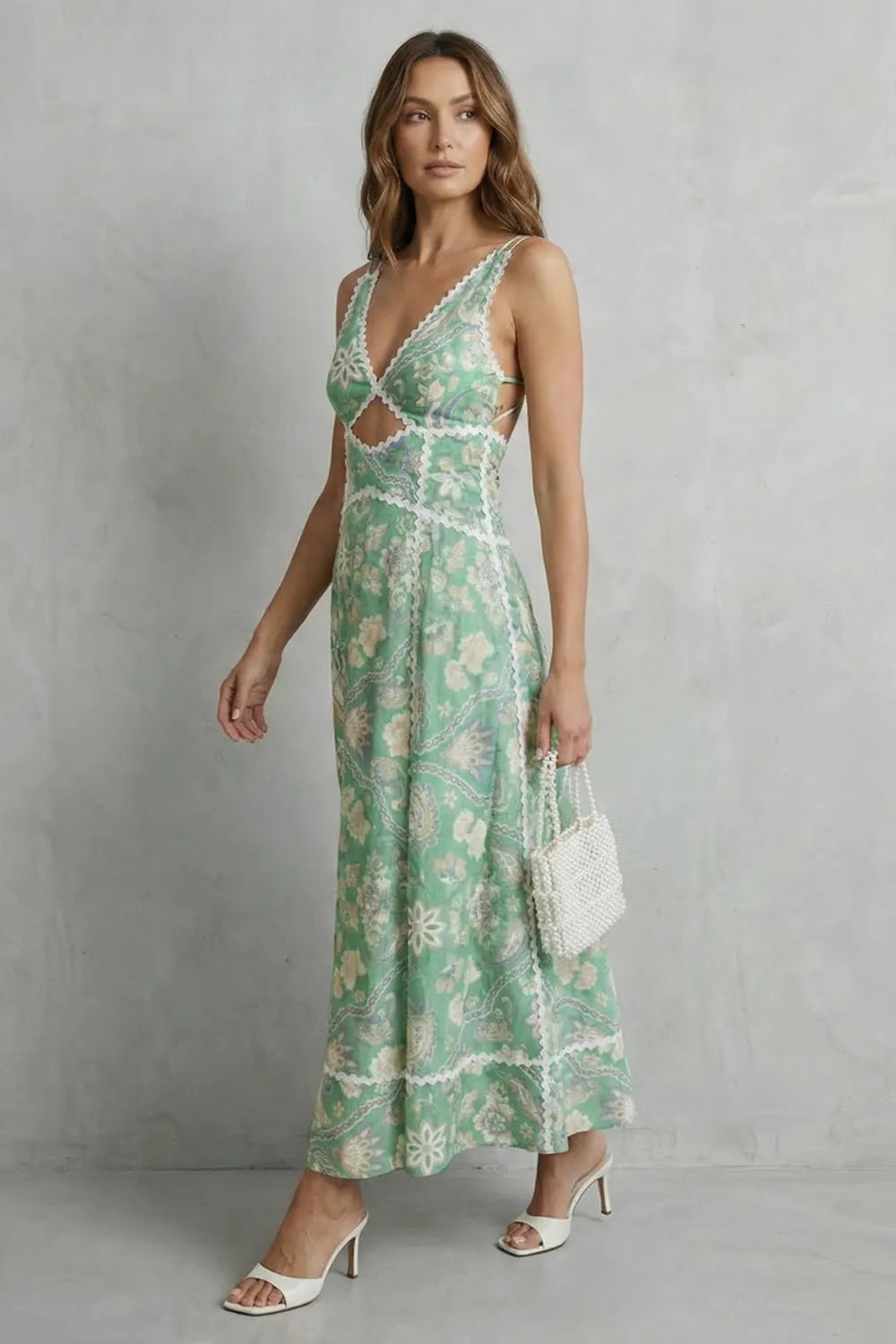 Artistic cutout elegance – Maxi dress
