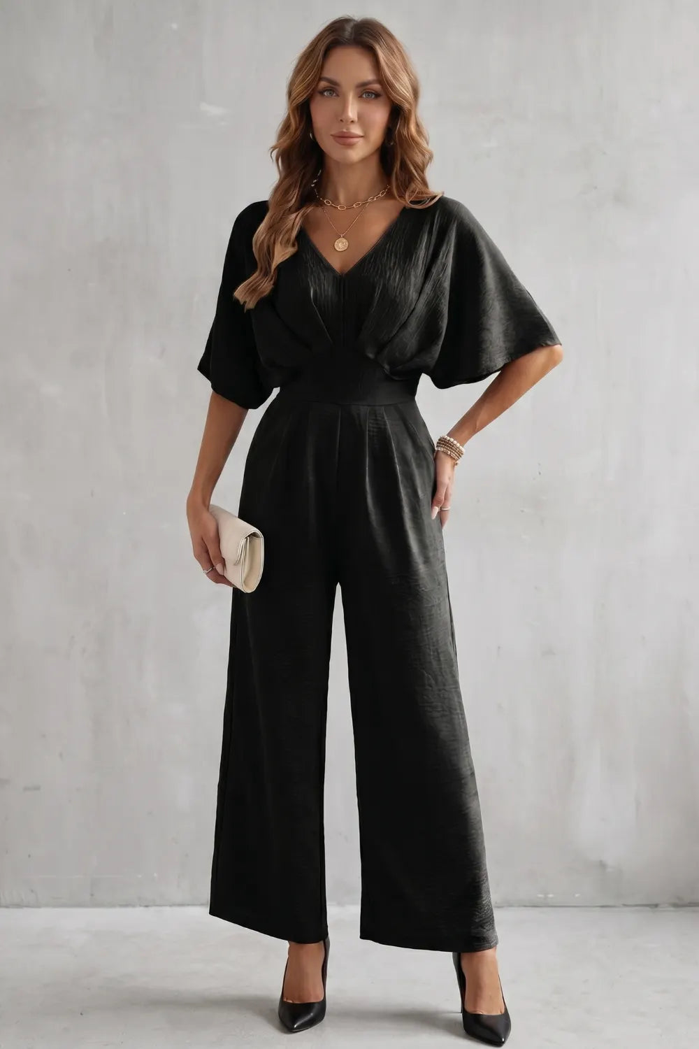 Elegant batwing silhouette – Jumpsuit
