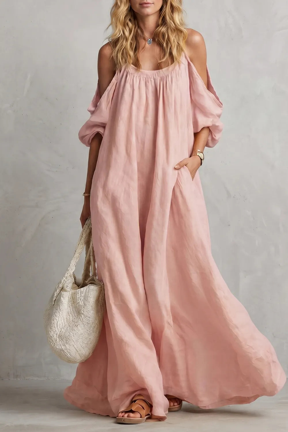 Flowing bohemian silhouette – Maxi dress
