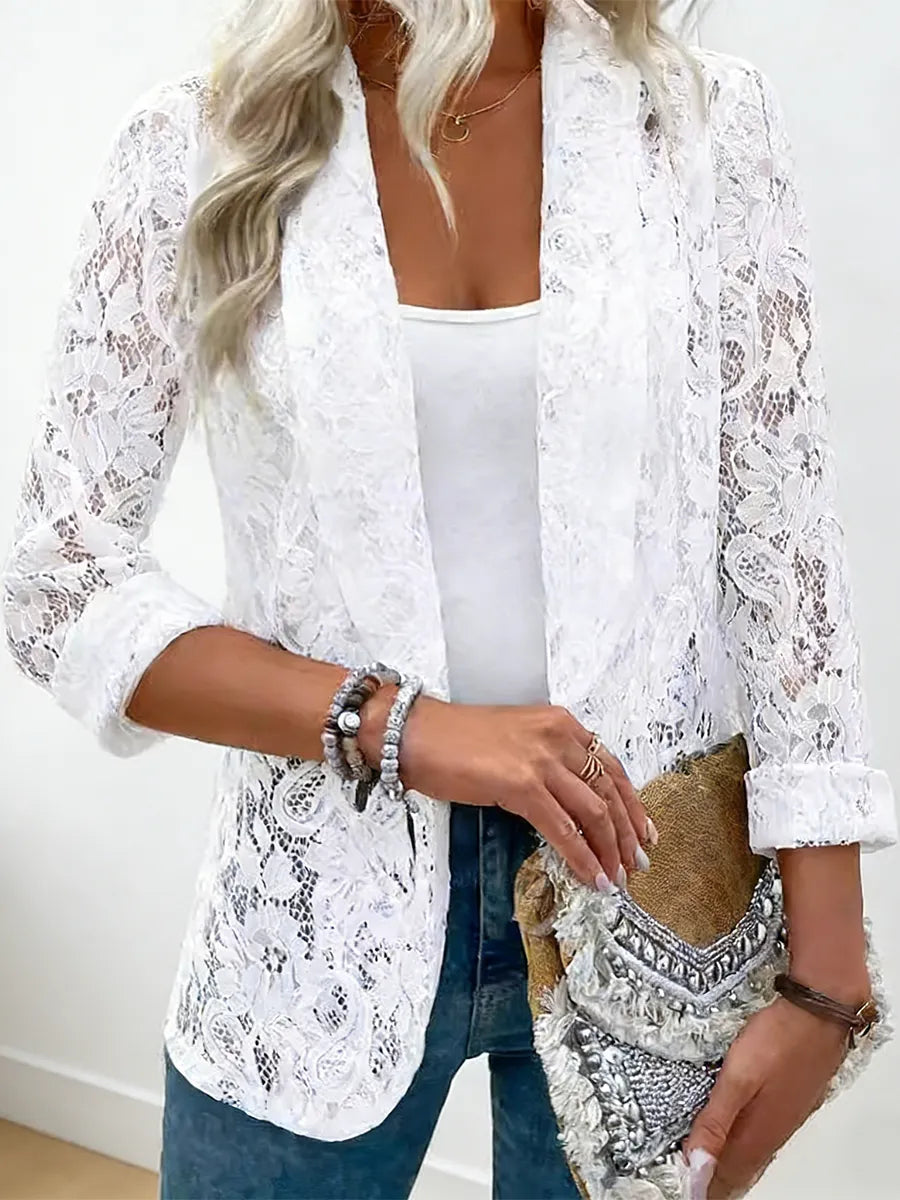 Women's Lace Shirt Jacket