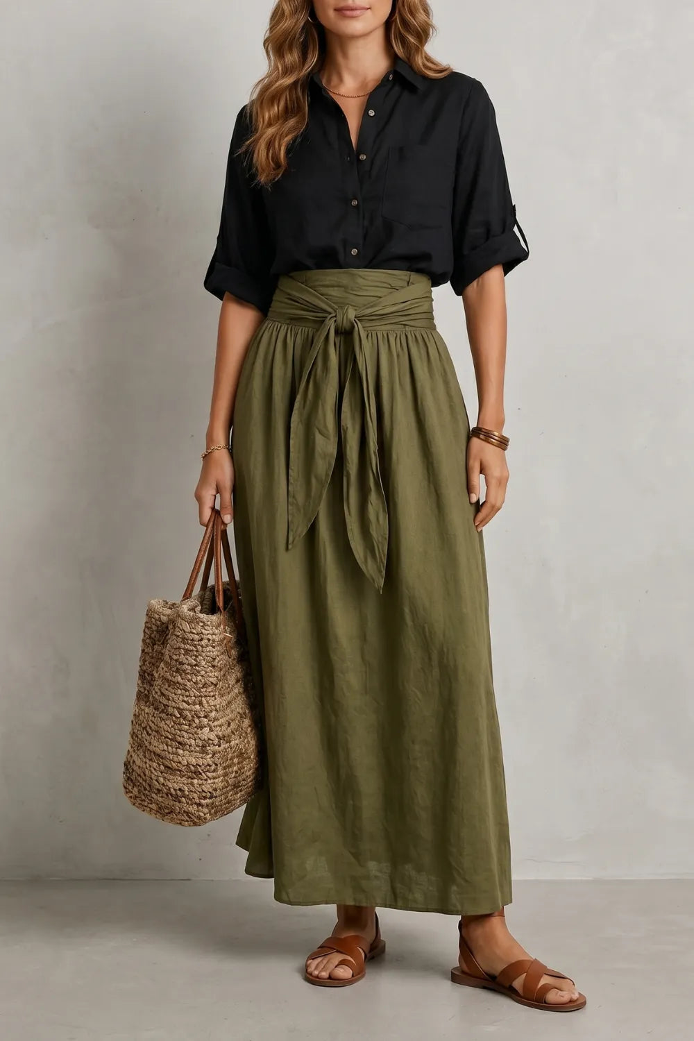 Effortless resort elegance – Maxi skirt set