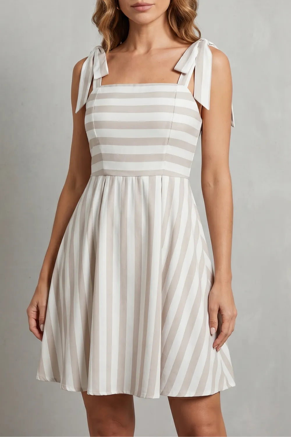 Delicate striped charm – Mini dress