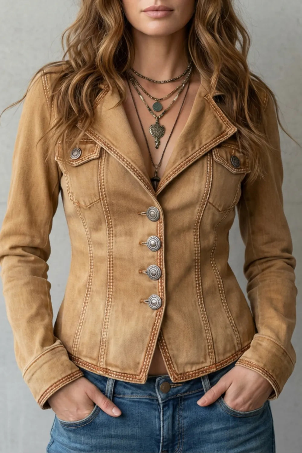 Sculpted silhouette – Denim blazer