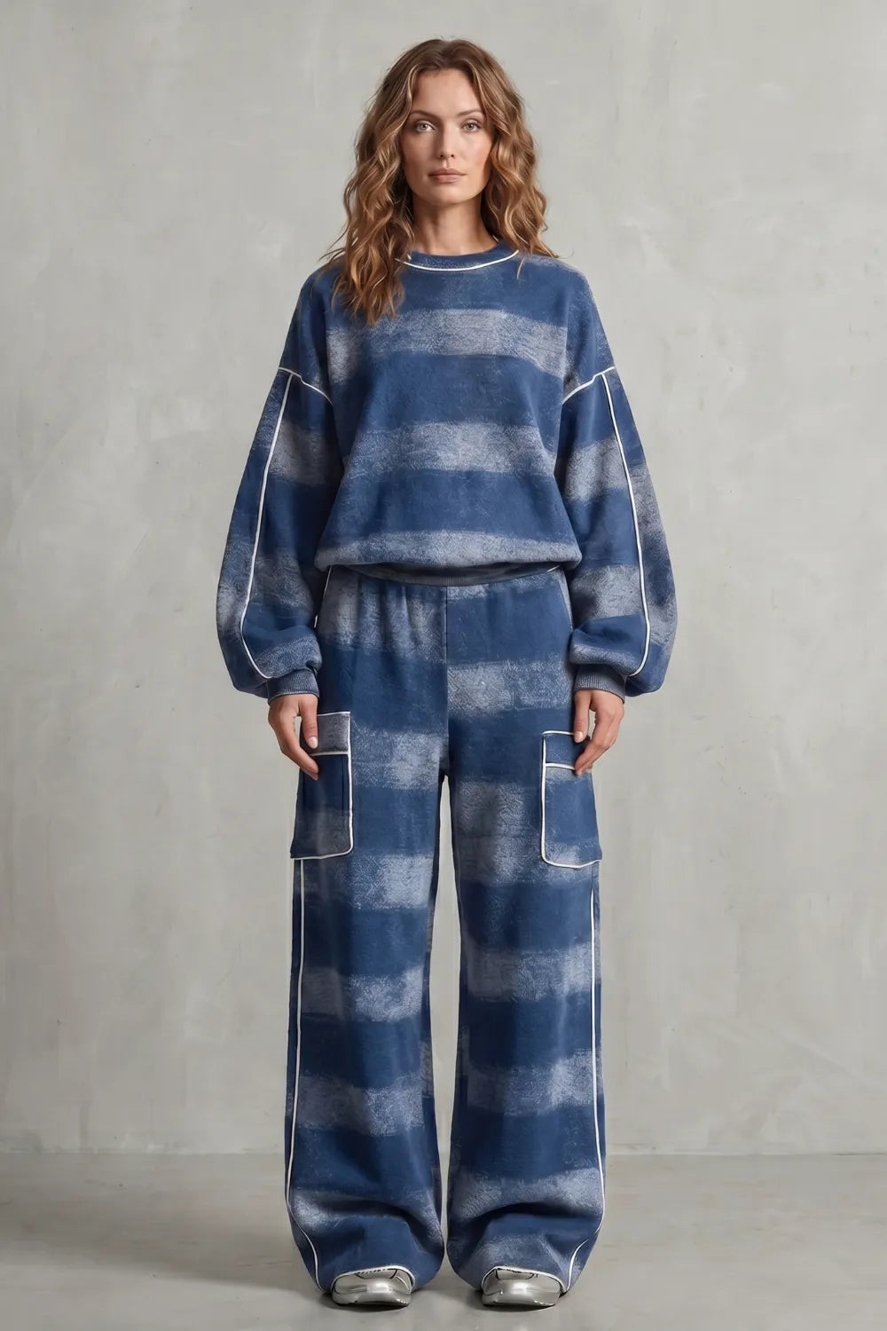 Distressed plaid street style – Two piece set