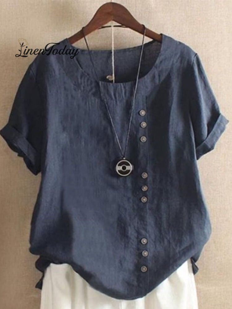 Loose Simple Solid Color Top