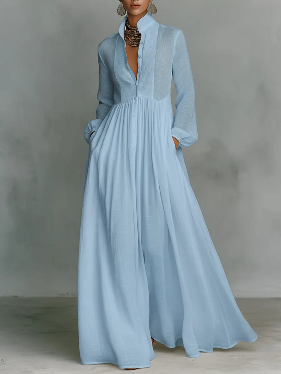 Elegant Romantic Vacation Maxi Dress