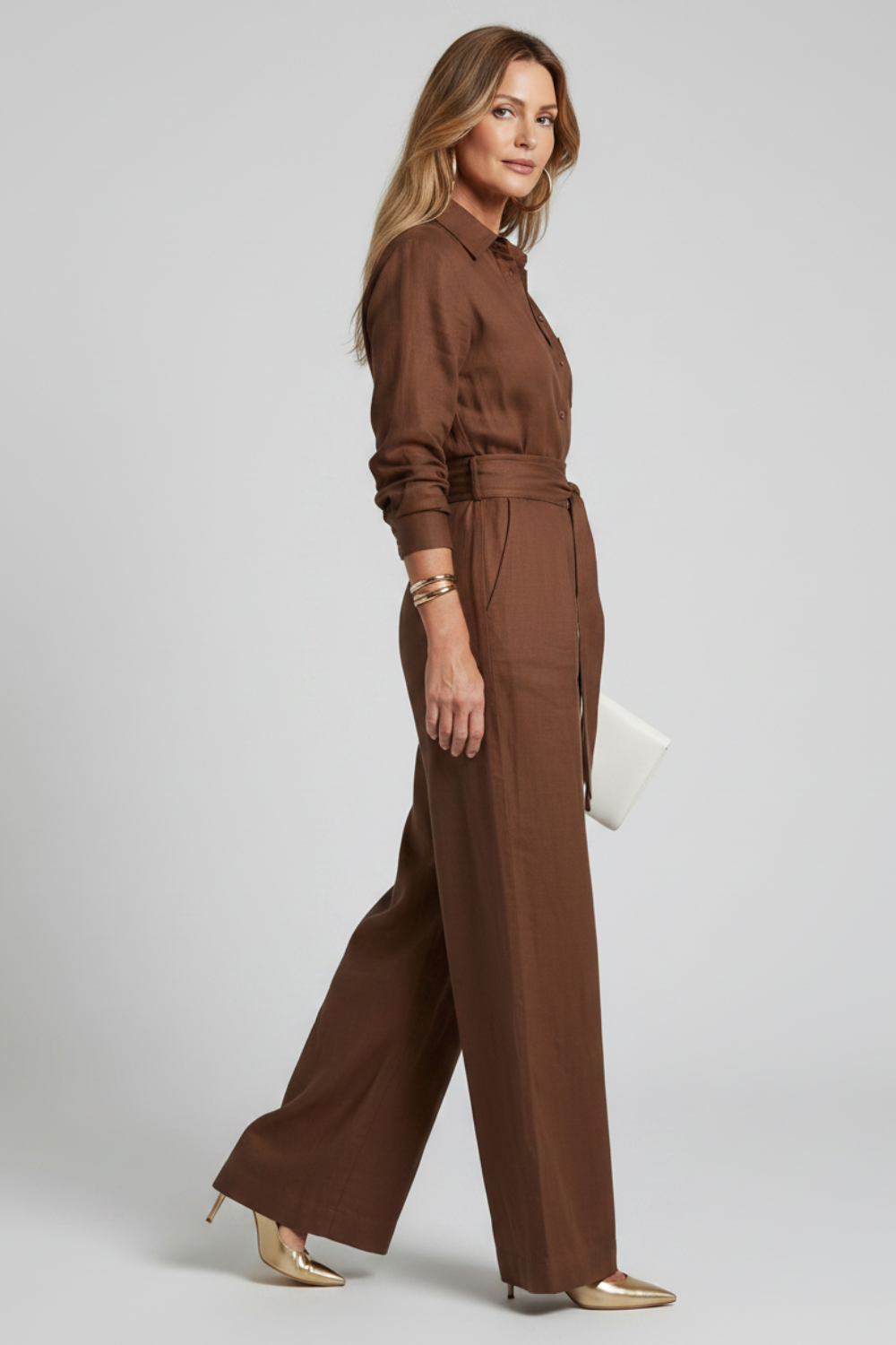 Effortless tailored elegance – Wide-leg jumpsuit