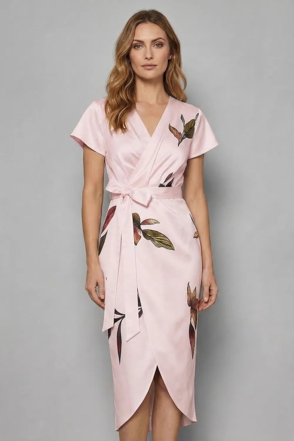 Effortless wrap silhouette – Midi dress