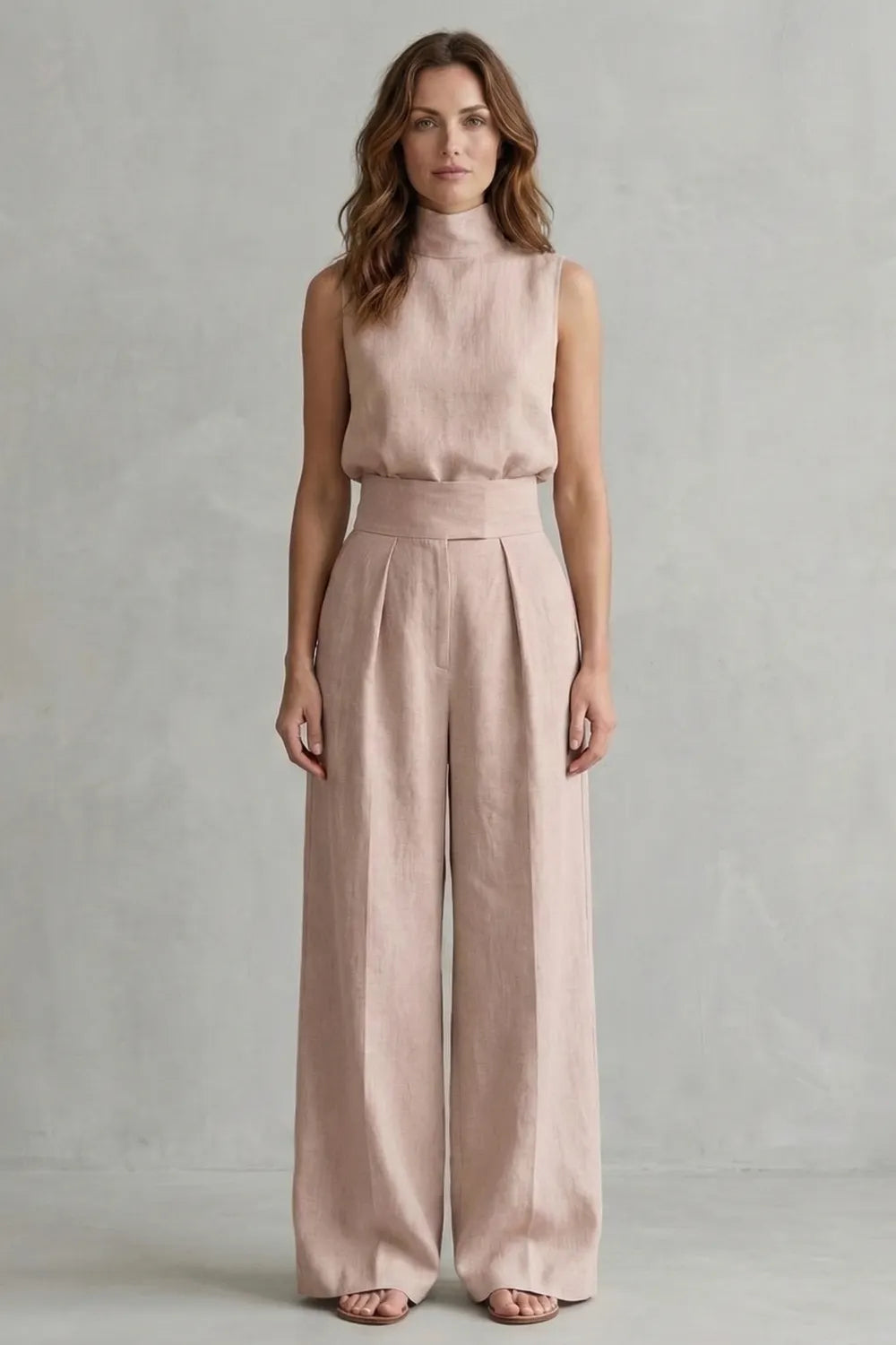 Minimalist elegance – Wide leg trouser set