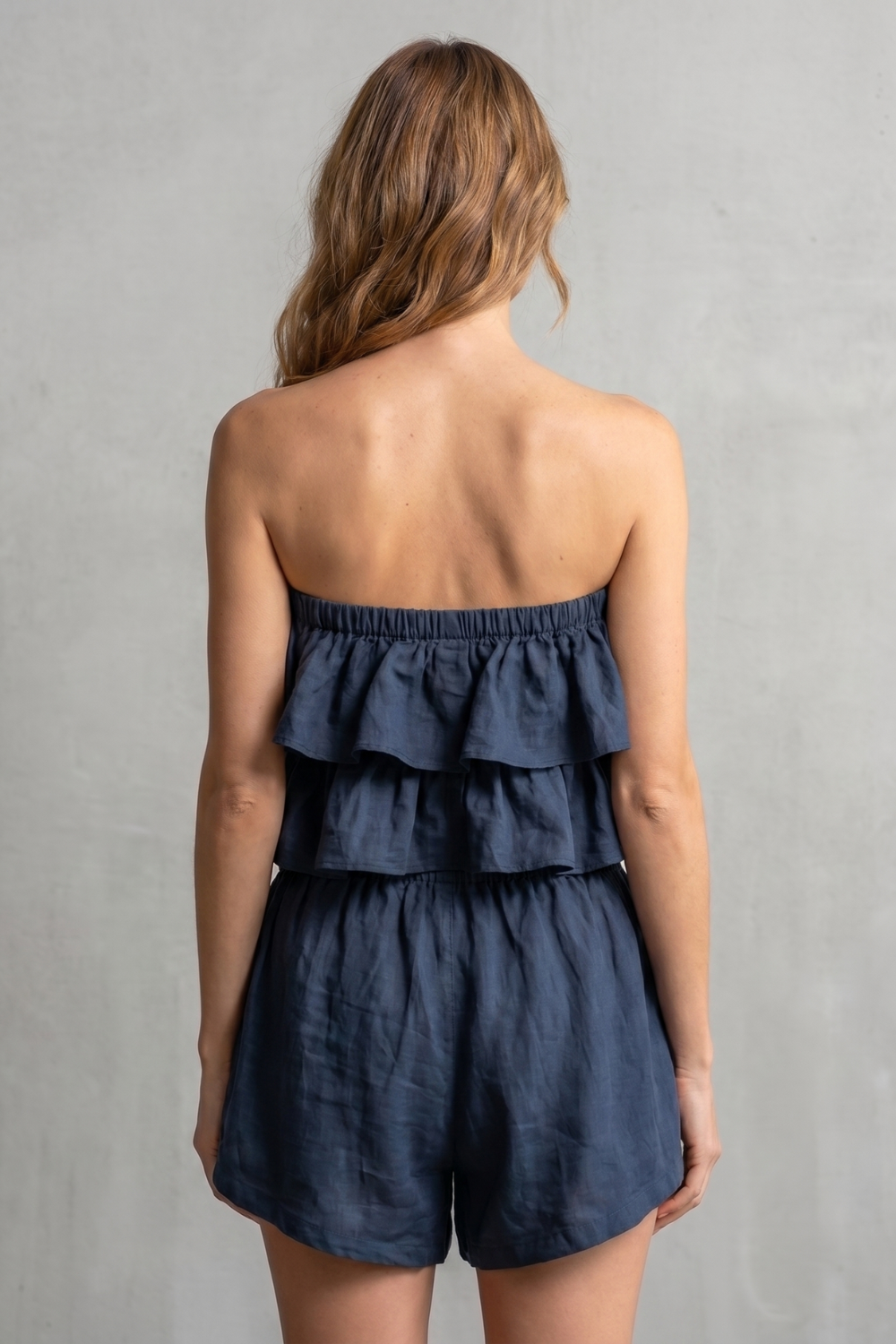 Ruffled seaside charm – Shorts set
