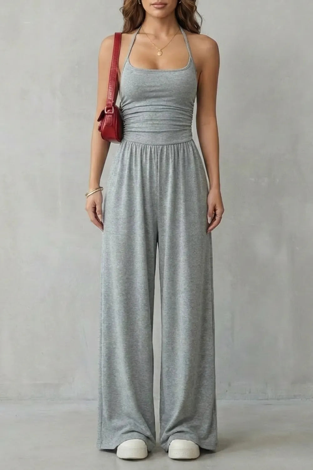 Double strap fit – Wide-leg jumpsuit