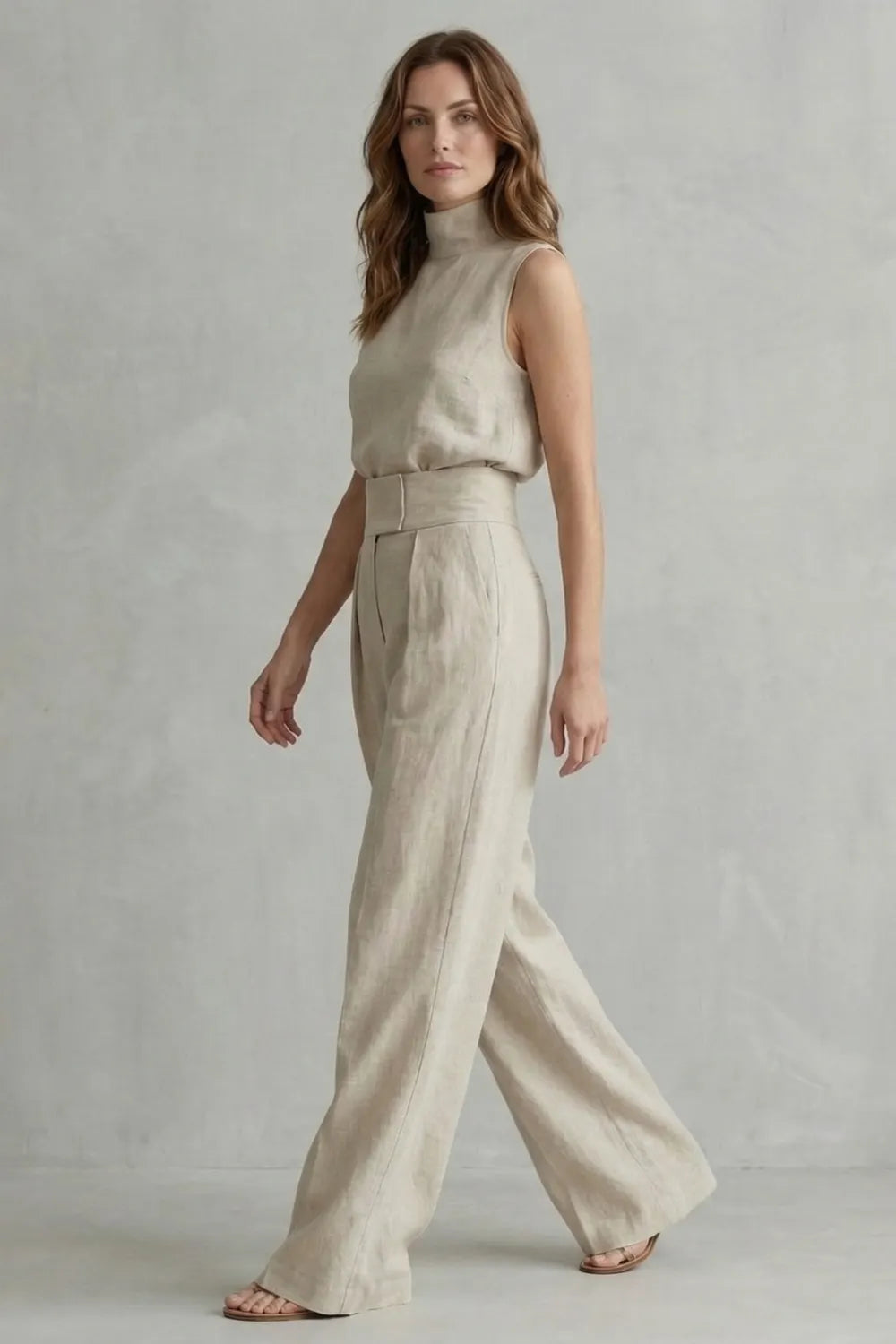 Minimalist elegance – Wide leg trouser set