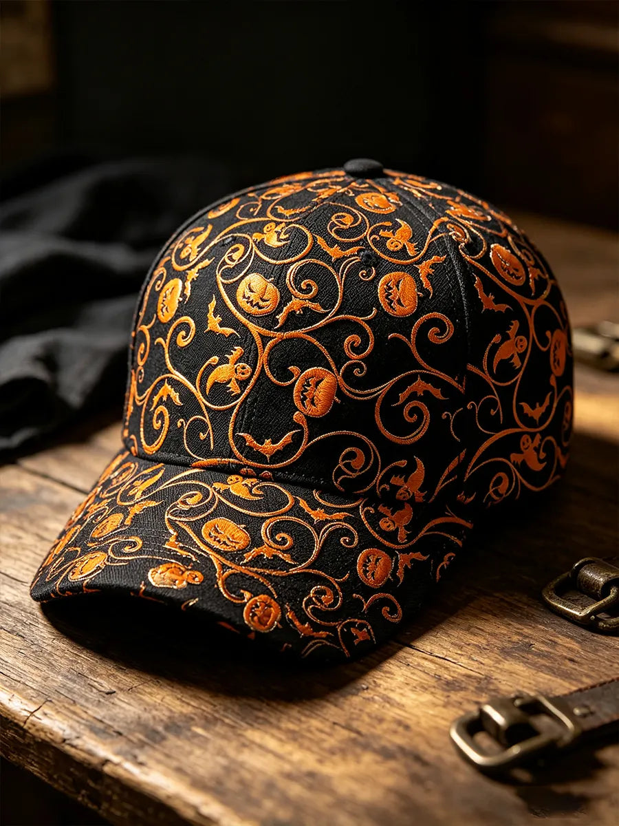 Halloween Pumpkin Print Casual Baseball Cap