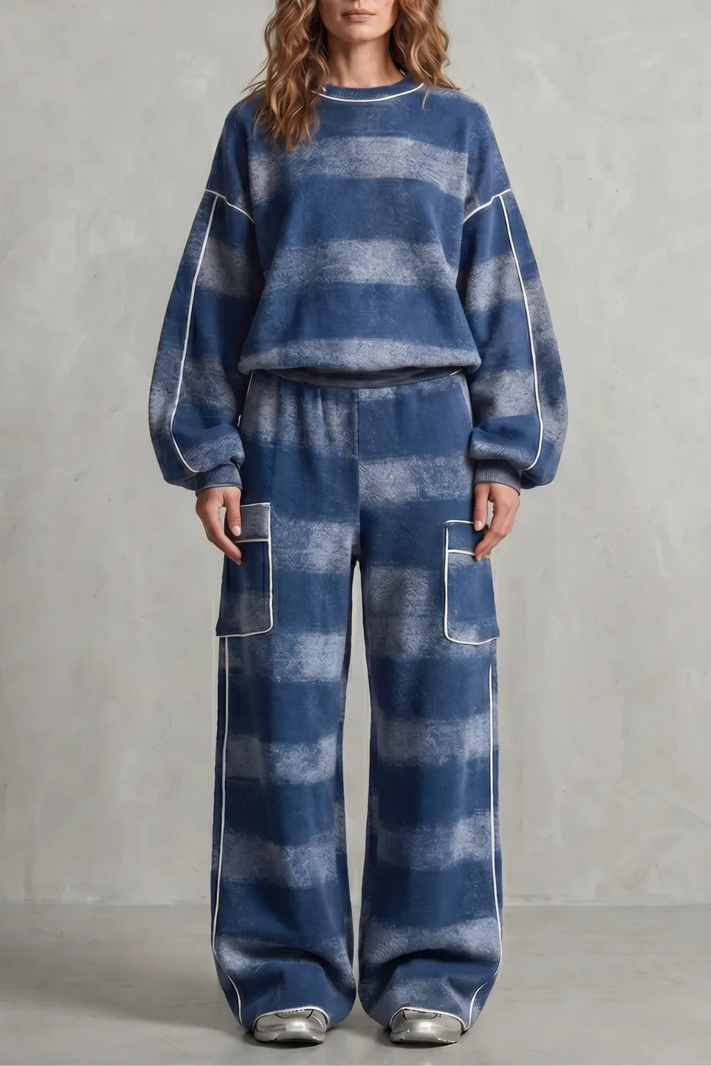 Distressed plaid street style – Two piece set