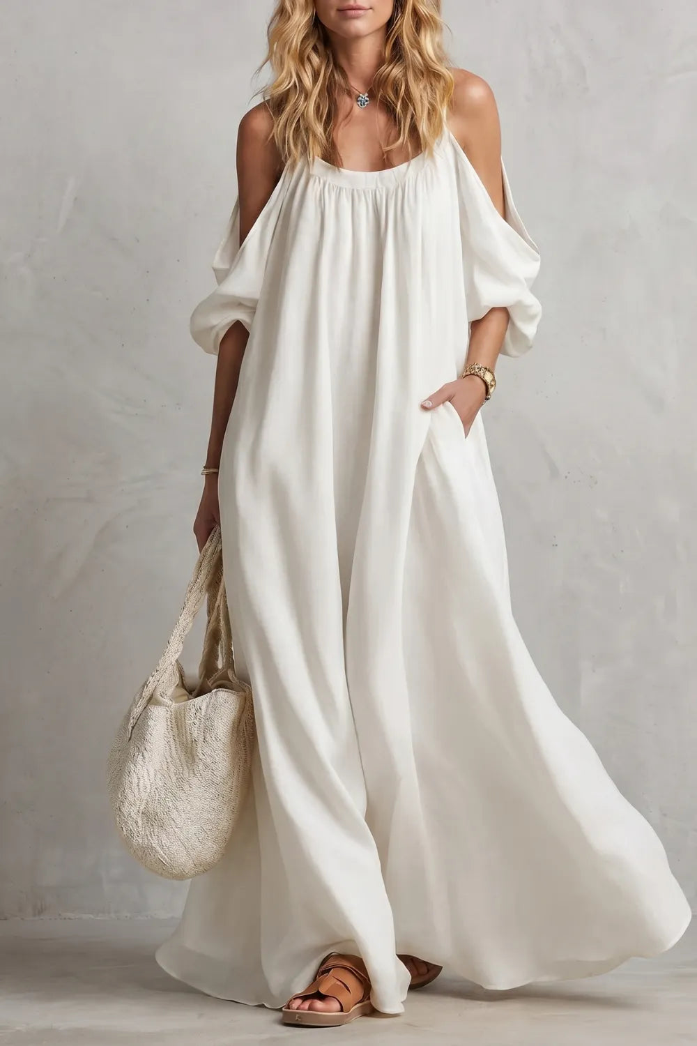 Flowing bohemian silhouette – Maxi dress