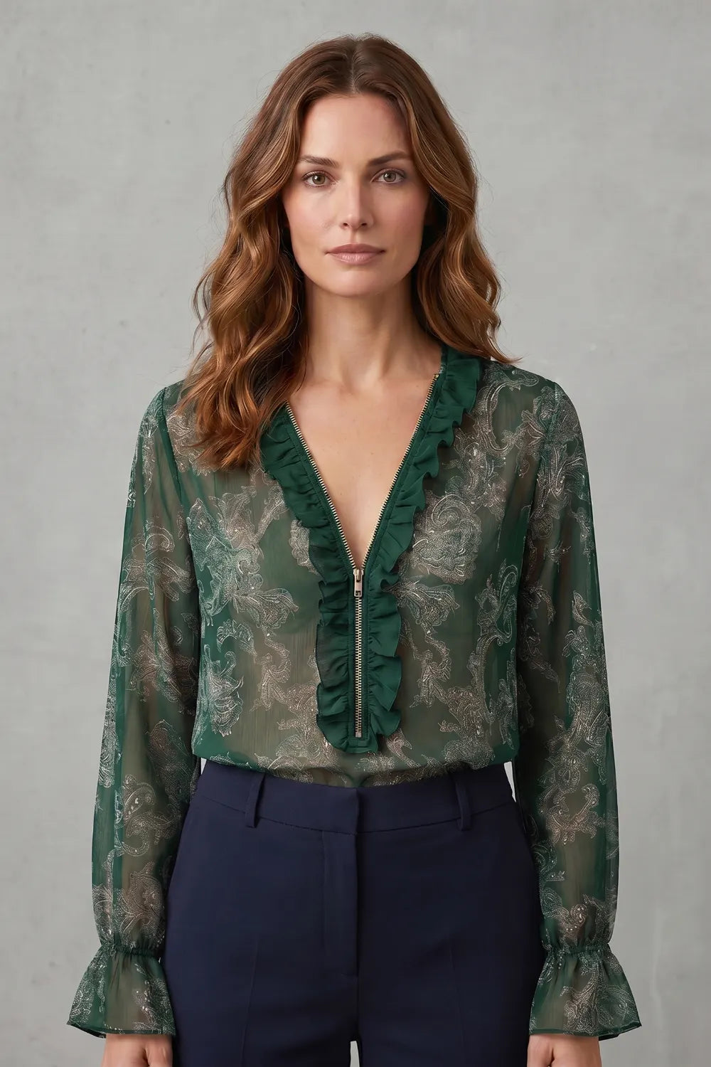 Paisley romance allure – Chiffon blouse