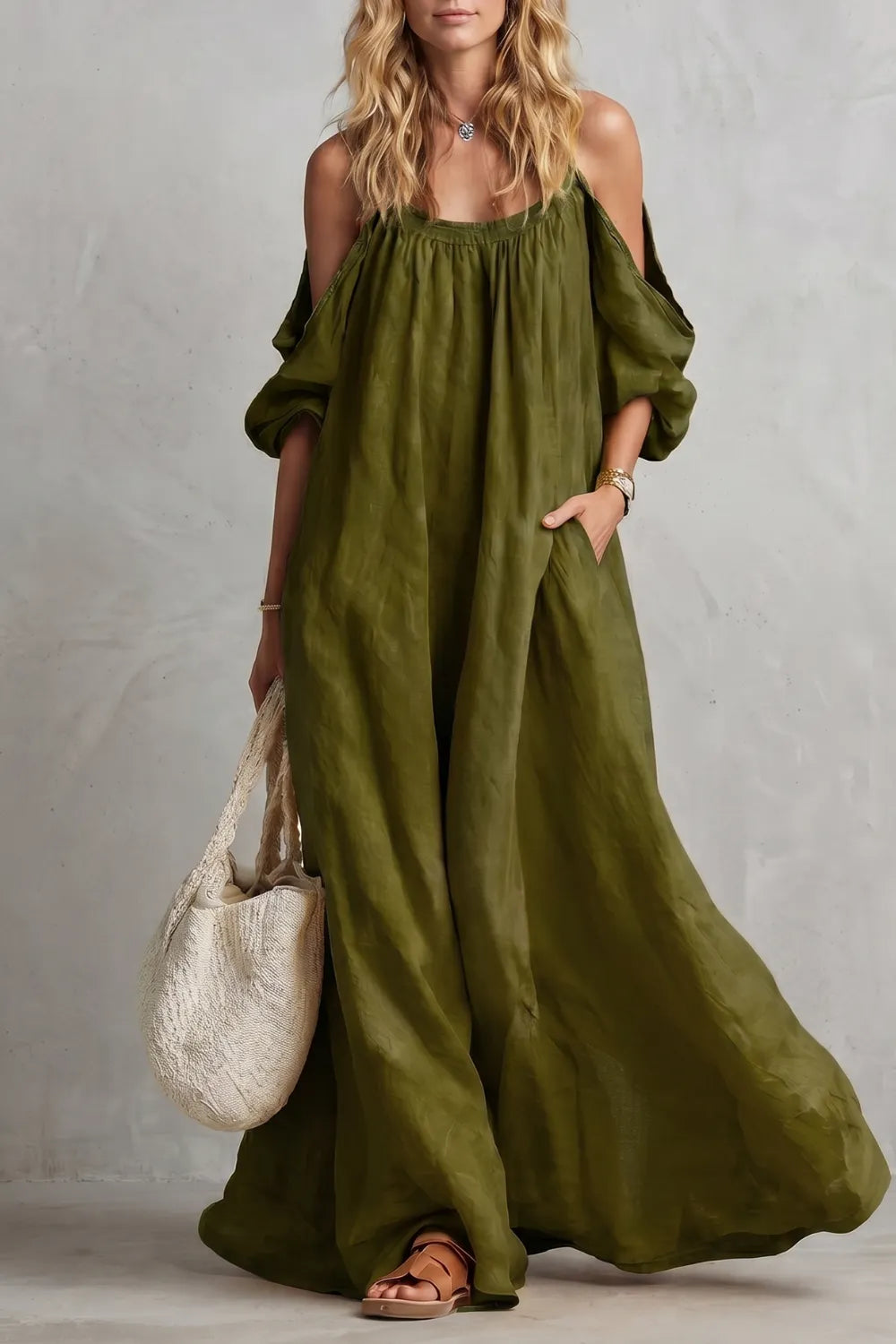 Flowing bohemian silhouette – Maxi dress