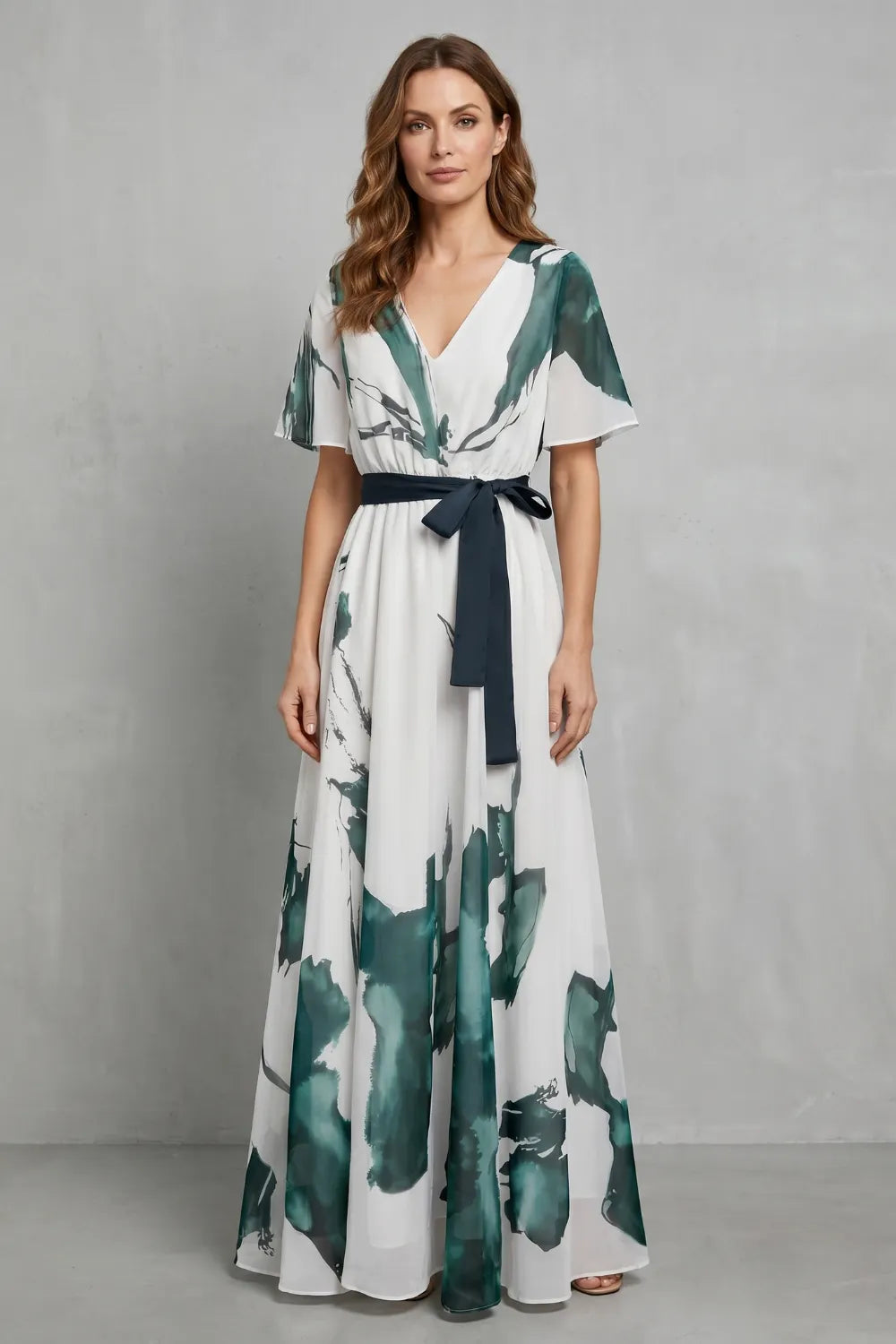 Watercolour print grace – Maxi dress